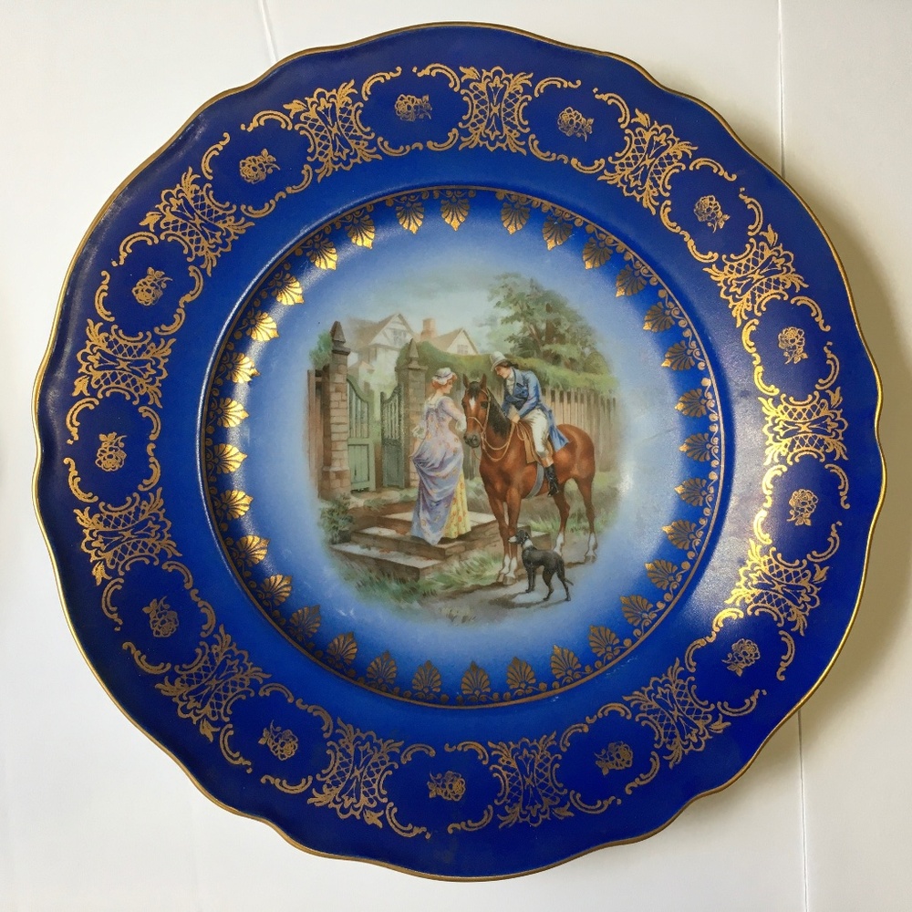 2 Collector Plates JKW Bavarian Porcelain